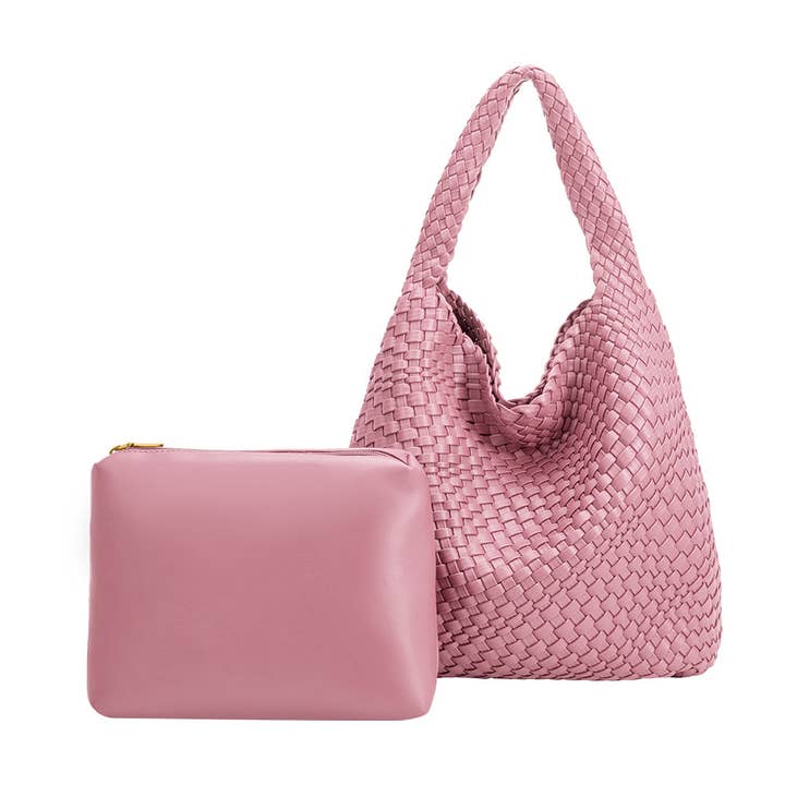 Melie Bianco - Wholesale Shoulder Bag - Women's - Johanna Orchid Recycled Vegan Shoulder Bag