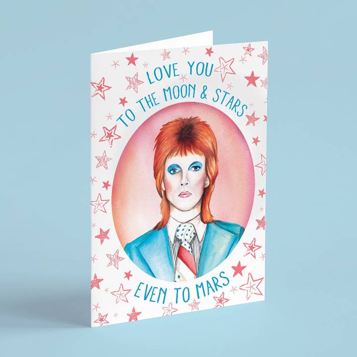 LOVE YOU TO MARS - GREETING CARD for wholesale by Dirty Lola