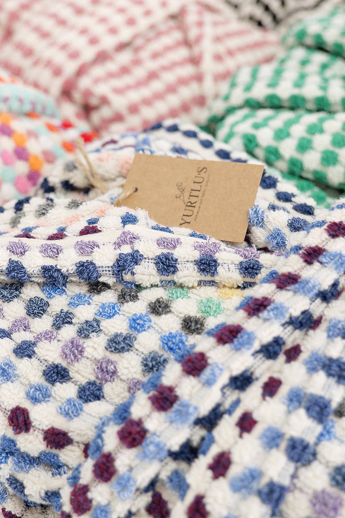 YURTLUS - Wholesale Robe - Women's - Unique 100% Cotton Pockets Bathrobe, Bubble Handwoven Robe66