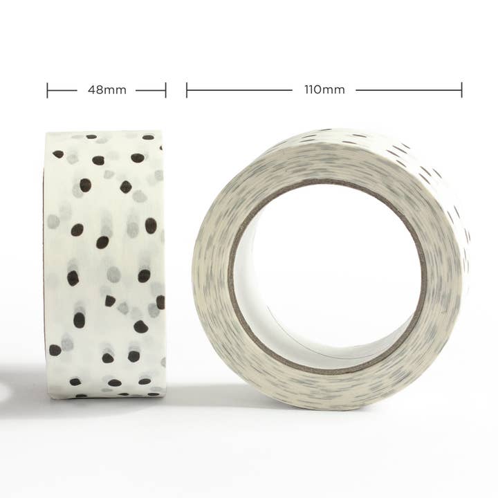 Packplan - Wholesale Tape - Packing Tape - Printed white polka dot,packaging4