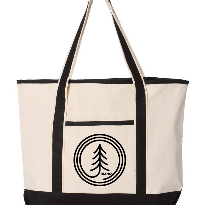 Aangepaste grote boodschappentas met uw logo voor wholesale door Mad River