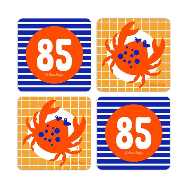 Sottobicchiere 85 Granchio per la vendita all'ingrosso da parte di Le Beau Bazar