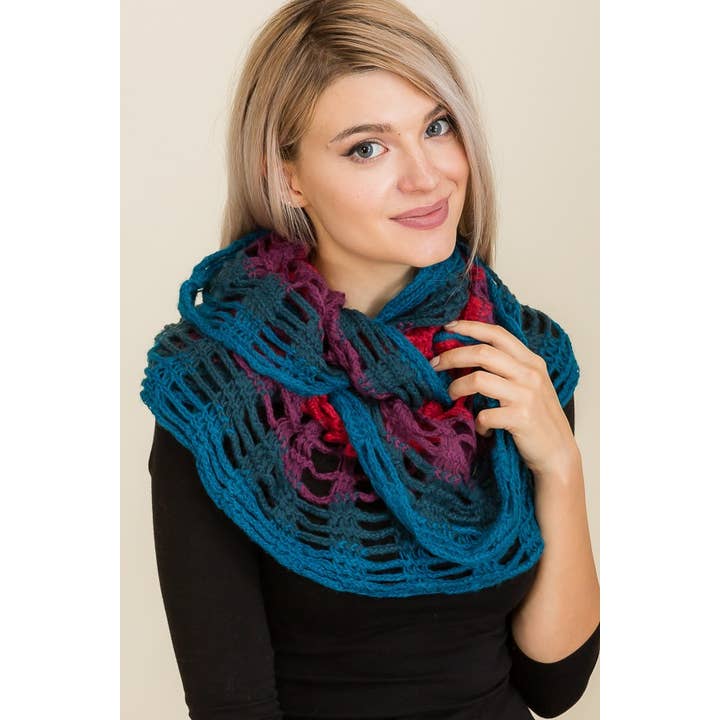 Cap Zone - Vente Écharpe – femme - Écharpes Infinity cousues en toile multicolores5