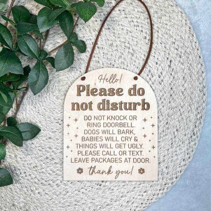Do Not Disturb Sign for wholesale by Luna Beam Creations
