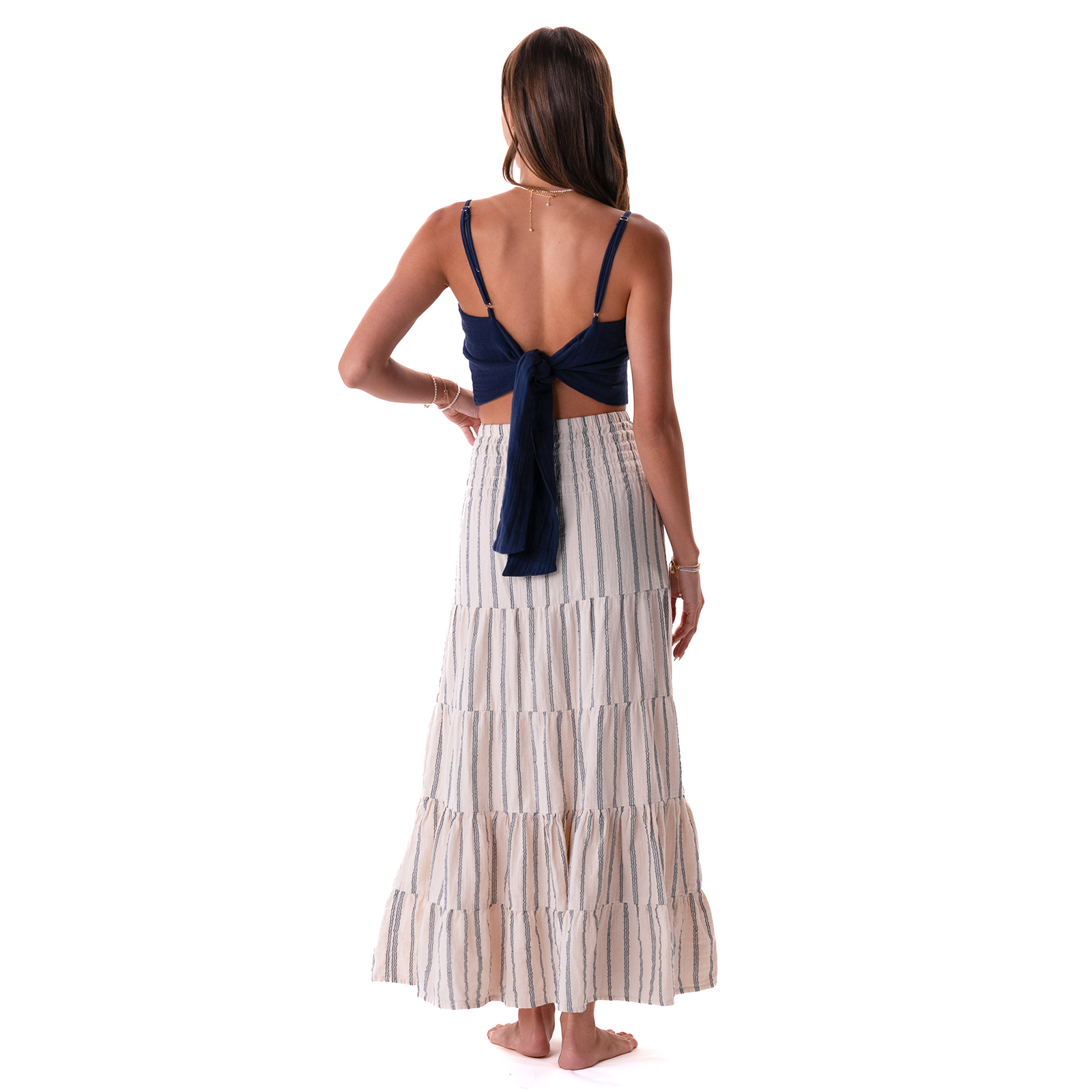 Lotus and Luna - Wholesale Skirt - Women's - Sailor Stripe Sundrift Skirt4