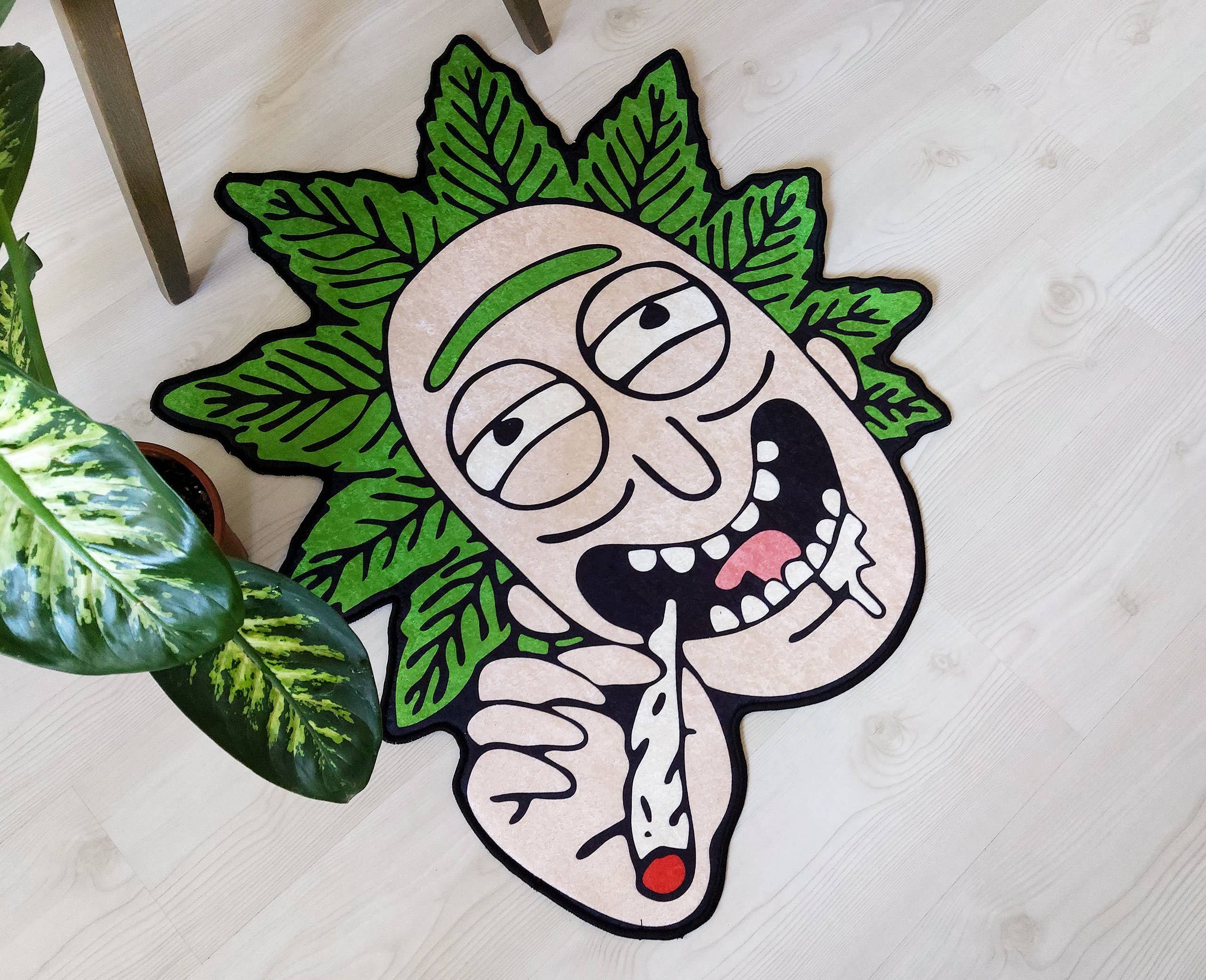 Enico Rugs - Wholesale Area Rug - Popular TV Show Character Themed Area Rug, Marijuana Rug1
