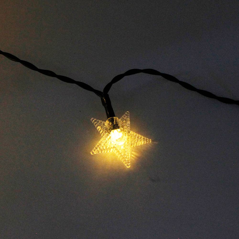Perfect Holiday – wholesale String lights – 100 LED 32ft Solar String Light - Star - Warm White6