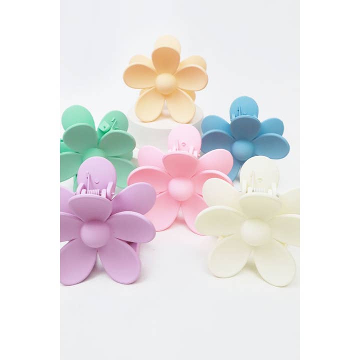 MIX COLOR Pastel Tone Daisy Hair Clips for wholesale on Faire