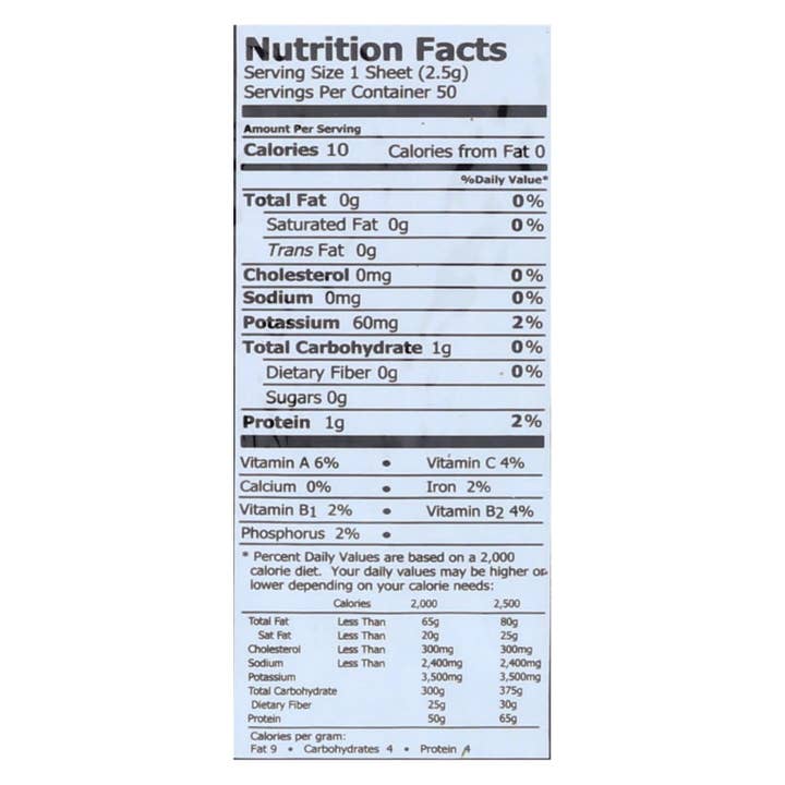 Ware Spark - Wholesale Dried/Dehydrated Vegetables - Emerald Cove Organic Pacific Sushi Nori - Toasted - Silver Grade - 50 Sheets - Case Of 42