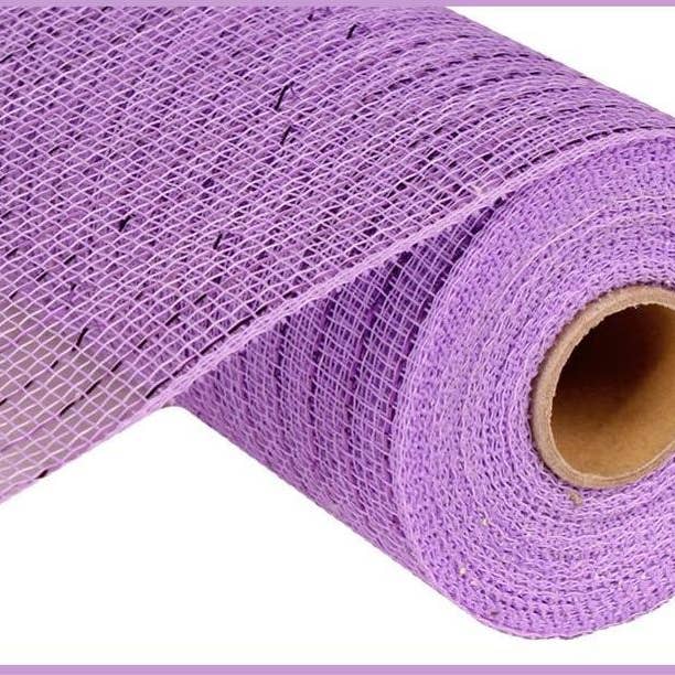 10" x 10yd Metallic Mesh, Lavender w/Lavender Foil for wholesale by KMI International Corp.