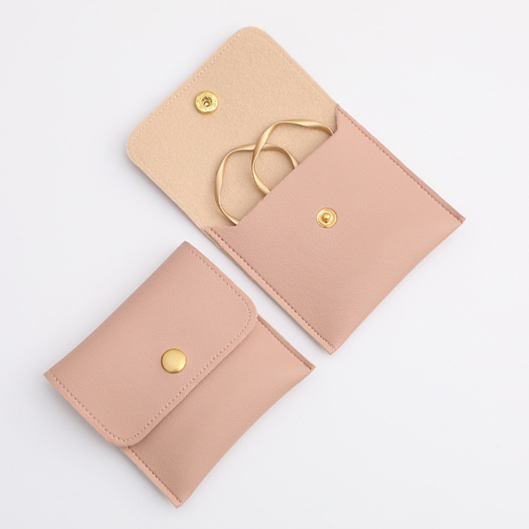 Logo Pouch - Wholesale Jewelry Box/Organizer - Vegan Leather Jewellery Bag - Retail Packs0