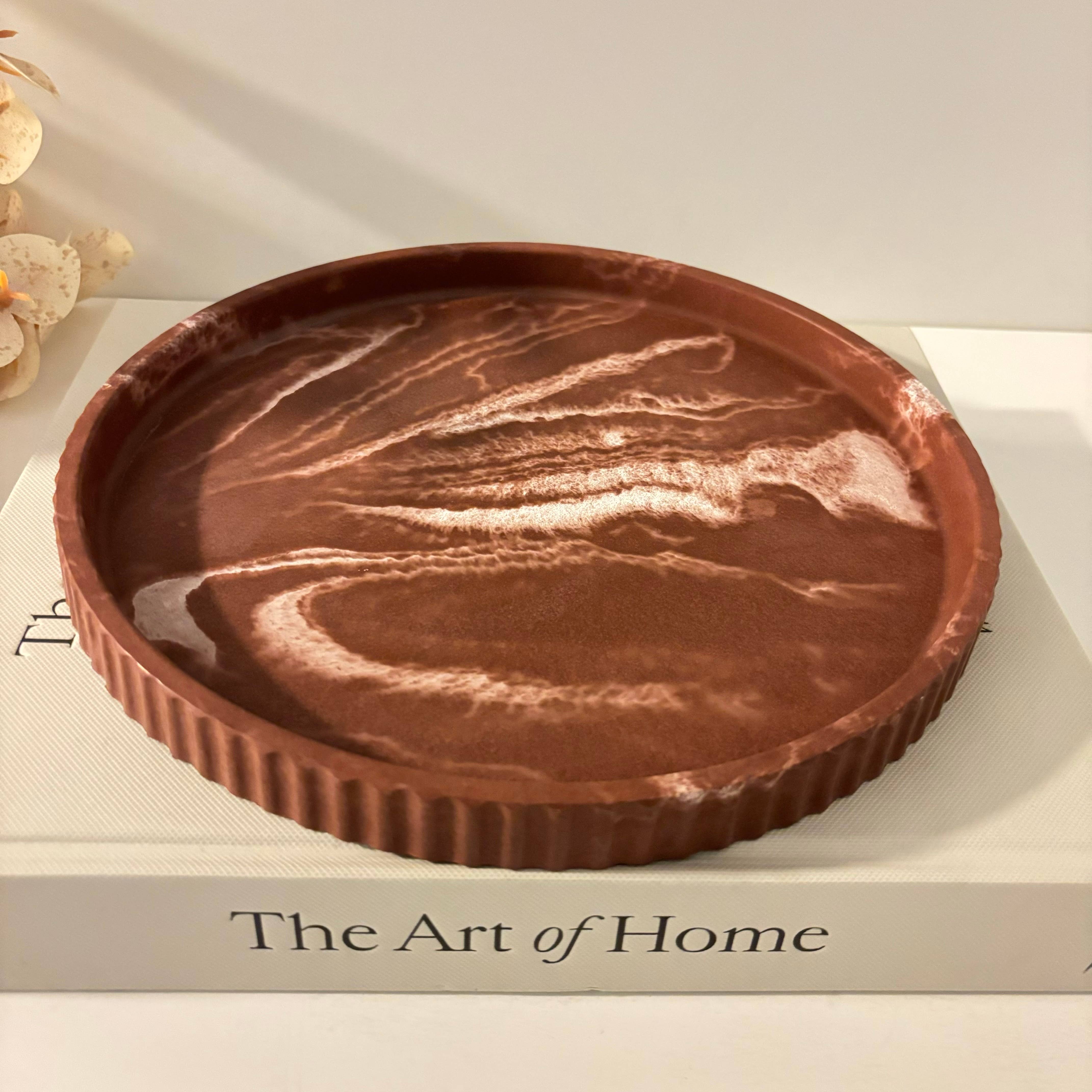 Fancy Concrete – Großhandel Deko-Tablett – Joma - Gerillte Betonschale | Runde Betonschale2