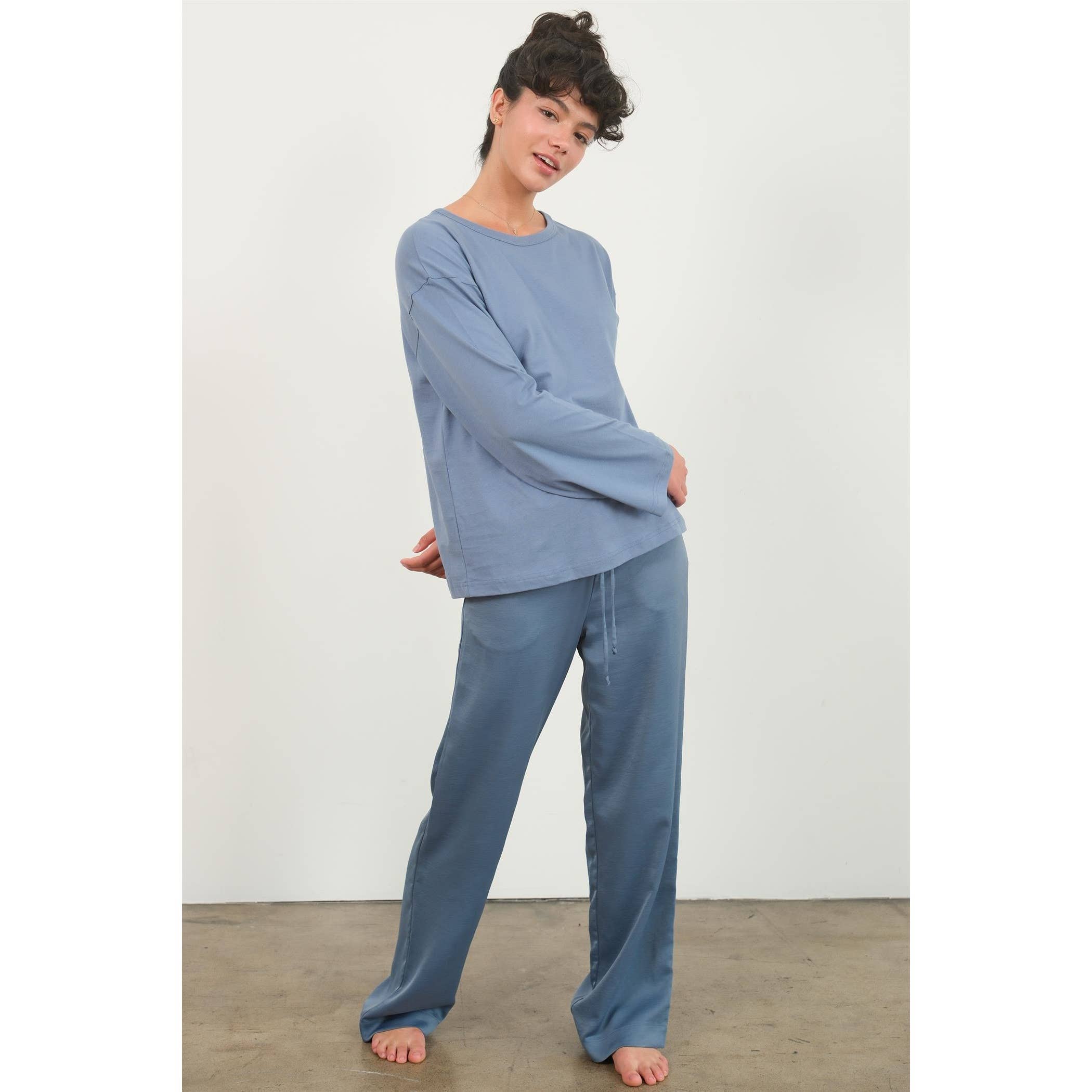 HYFVE – wholesale T-shirt (utan tryck) – Dam – Långärmad T-shirt med rund hals3