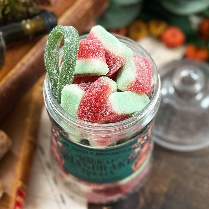 The Lonely Broomstick - Wholesale Gummy - Magical Mandrake Treats Jar1