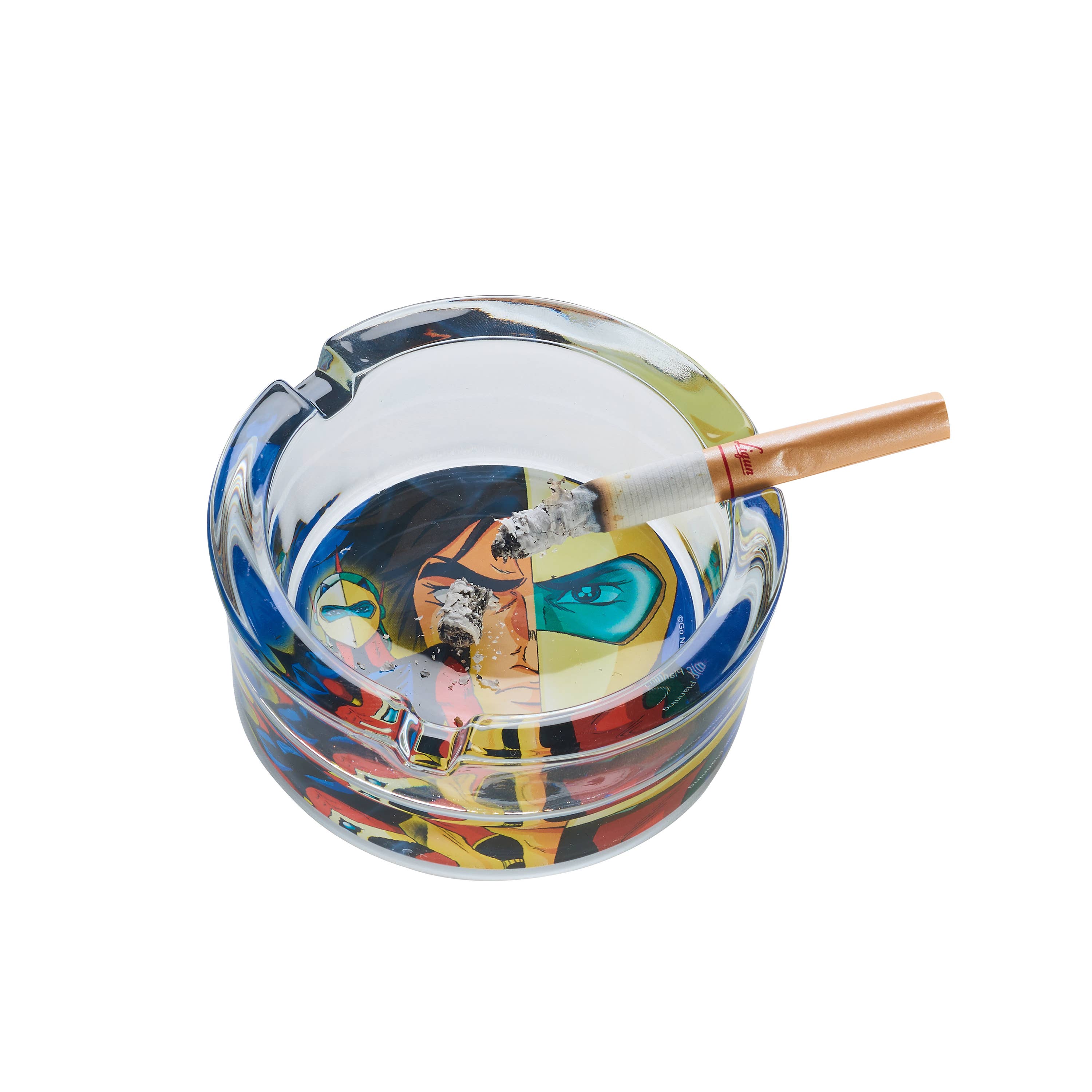 Champ by Polyflame - Wholesale Asbak - GOLDORAK glazen asbak van 8 cm4