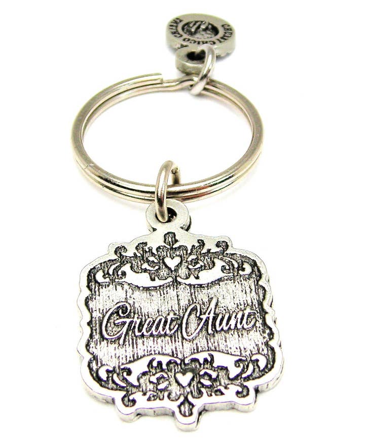 Chubby Chico Charms - Wholesale Keychain - Women's - Great Aunt Victorian Scroll Key Chain0