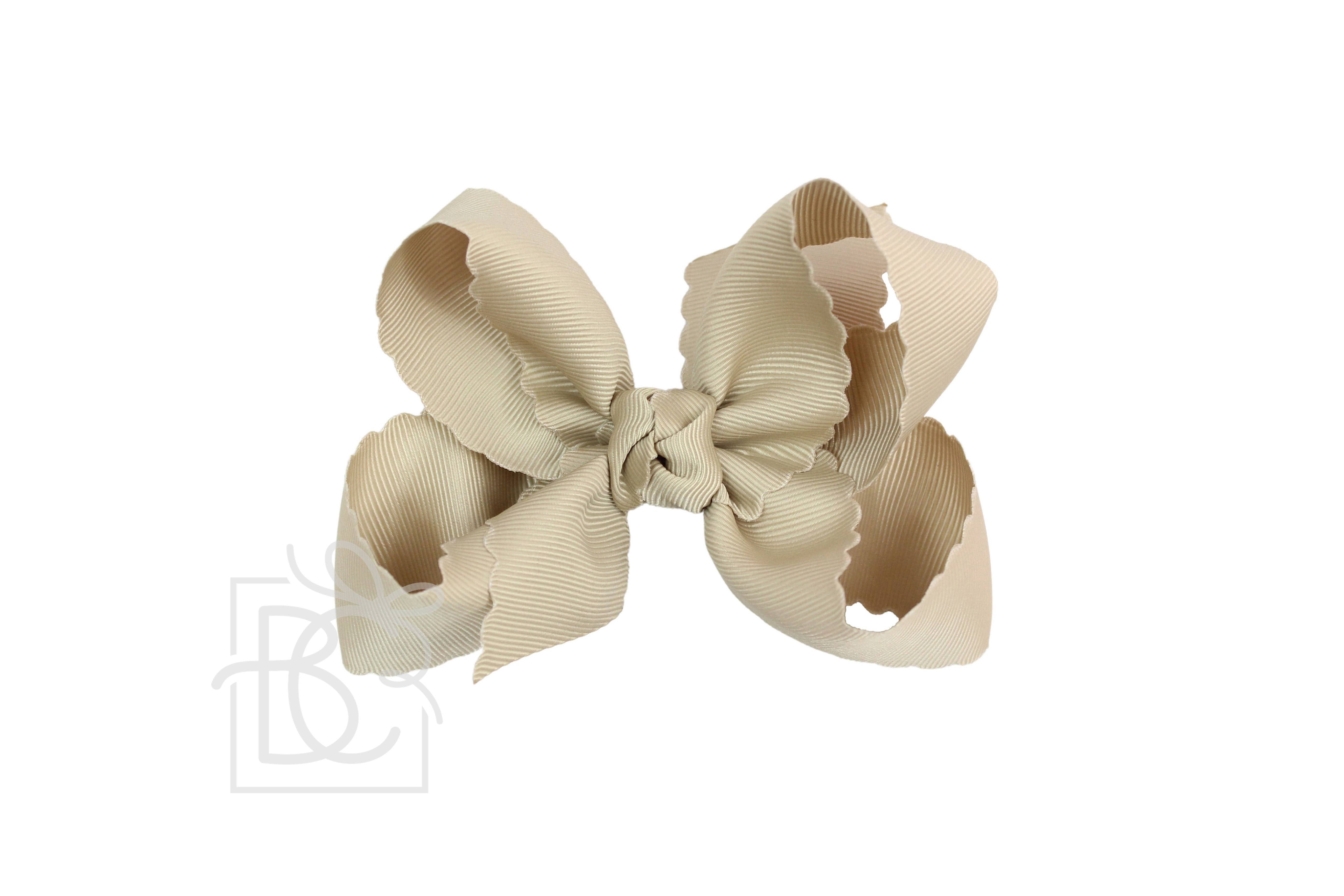 Beyond Creations, LLC – wholesale Hair bow – Kids – SCALLOPED EDGE BOW32