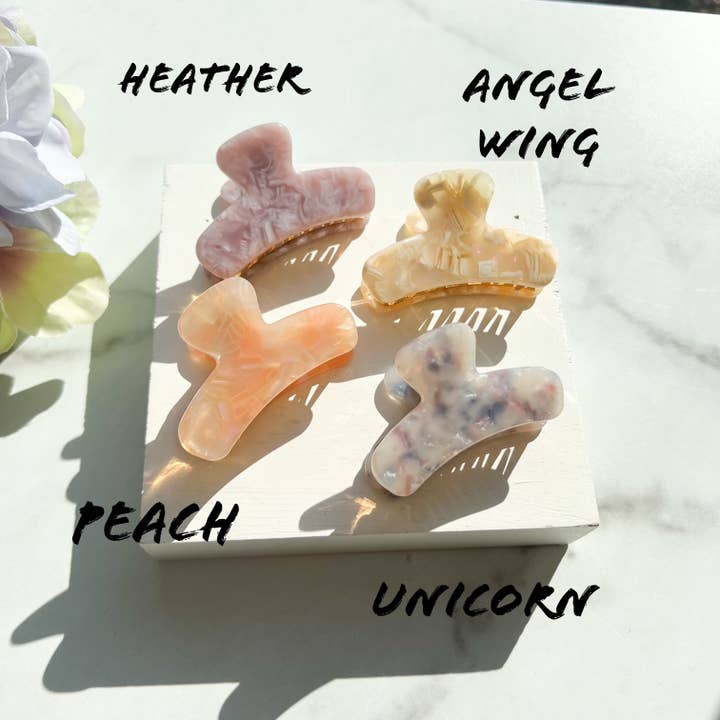Fenna&Fei - Wholesale Hair Clip - Women's - Mini French Claw Tortoise Shell Acetate Hair Clip