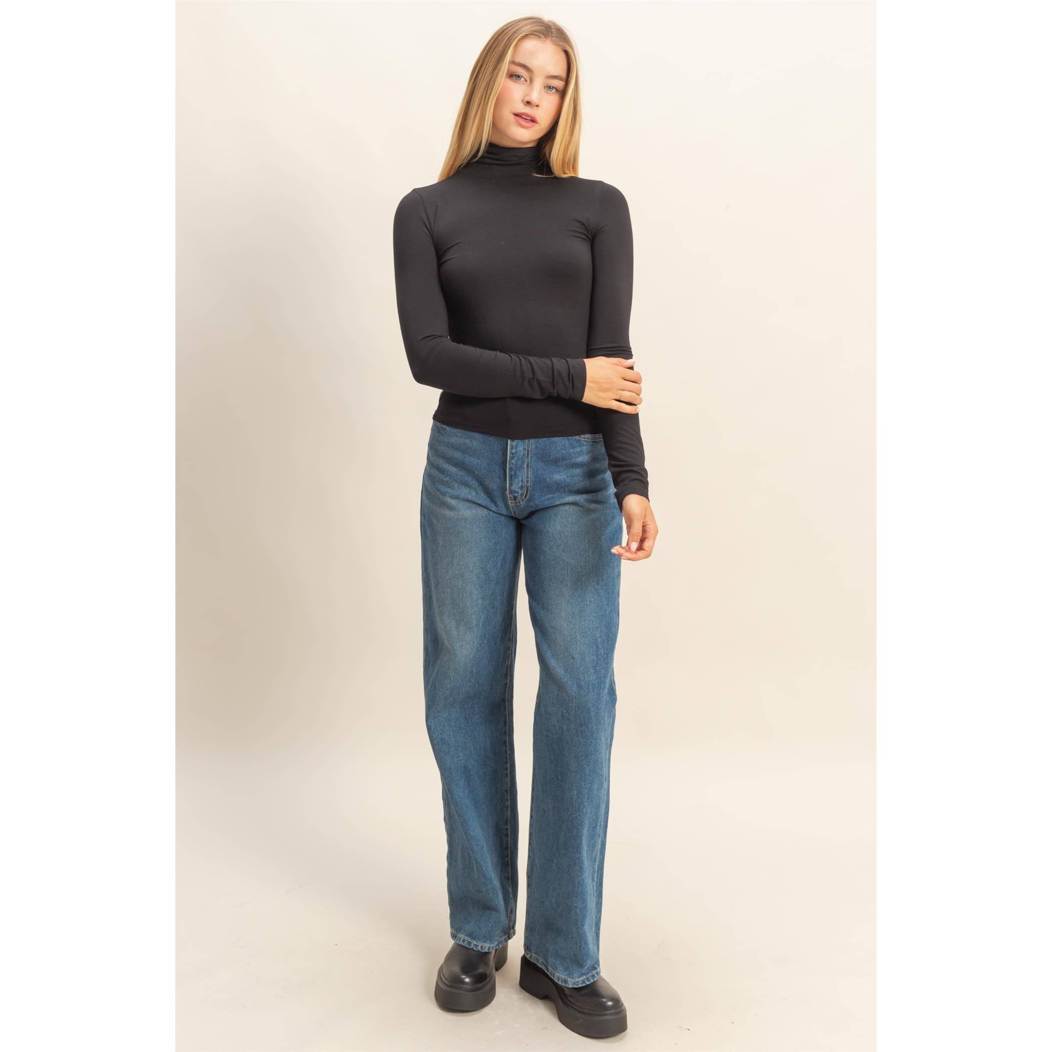 HYFVE - Wholesale Shirt - Women's - Turtleneck Long Sleeve Fitted Top14