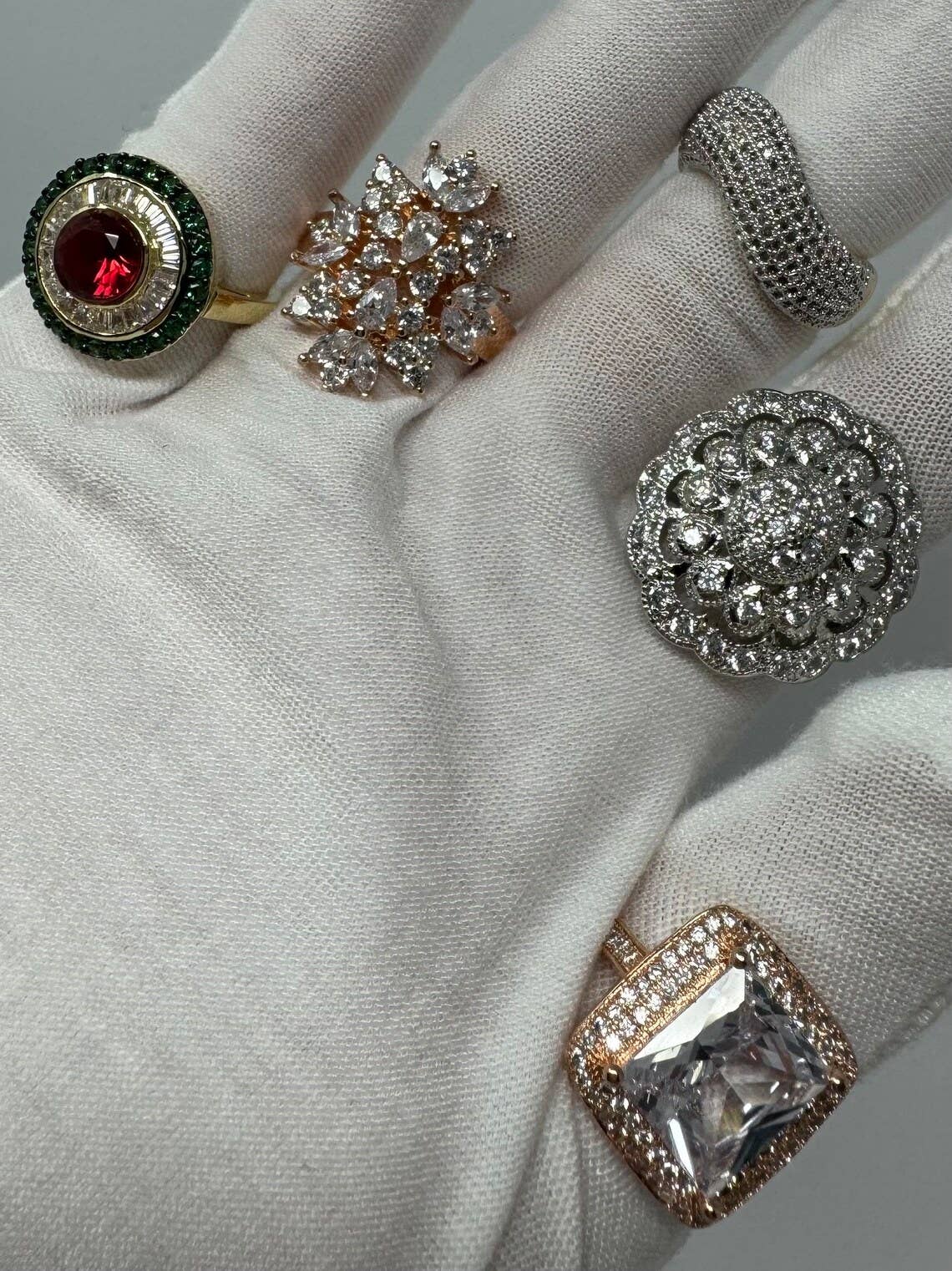 ZEHN WHOLESALE LLC – wholesale Cocktail/Statement Ring – Partihandel med blandade lyxiga ringar i galvaniserat utförande2