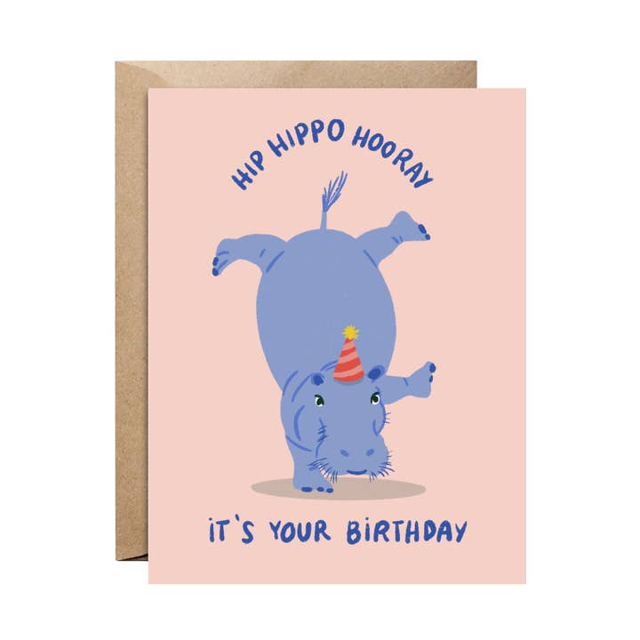 Flodhäst Hurra Födelsedag för wholesale av Paper Protégé