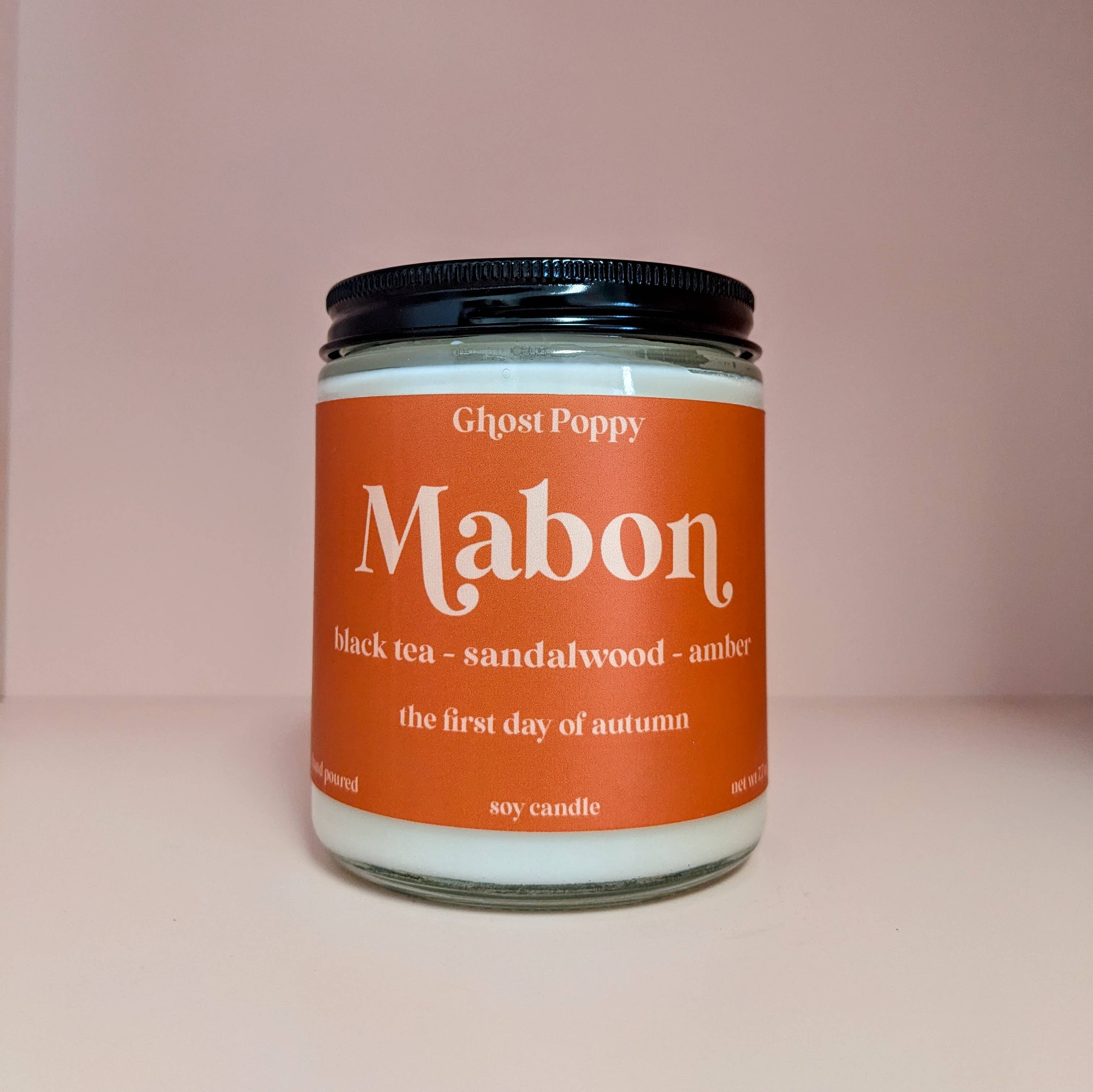 Ghost Poppy - Venta al por mayor Velas en tarros - Vela de otoño Mabon1