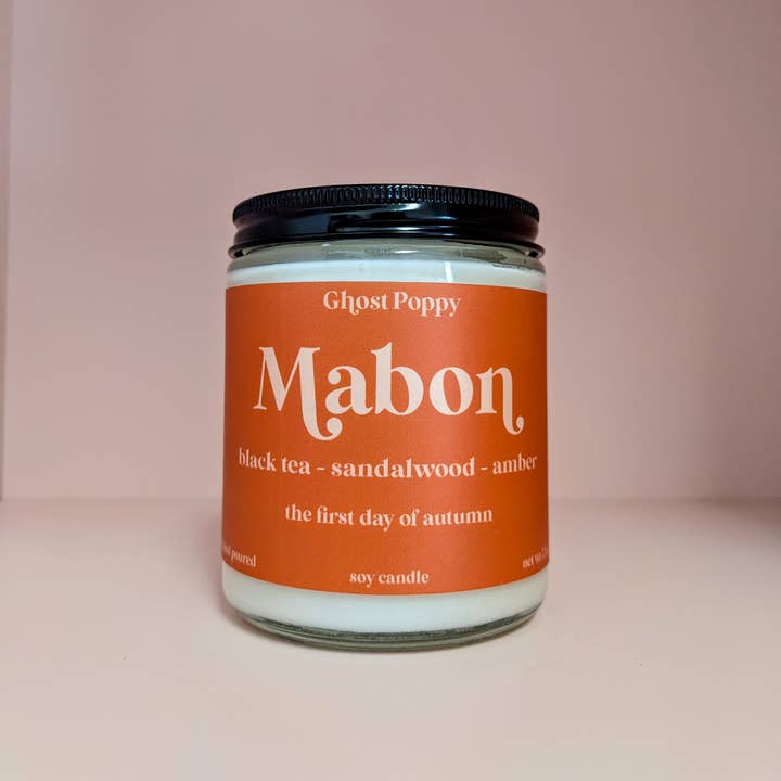 Ghost Poppy - Wholesale Jar/Filled Candle - Mabon Fall Candle1