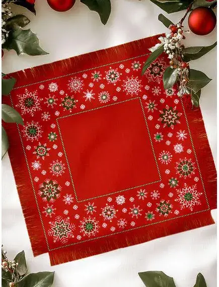 RIOLIS - Wholesale Borduurbenodigdheden - RIOLIS kruissteekpakket 2252 winters patroon tafellaken4