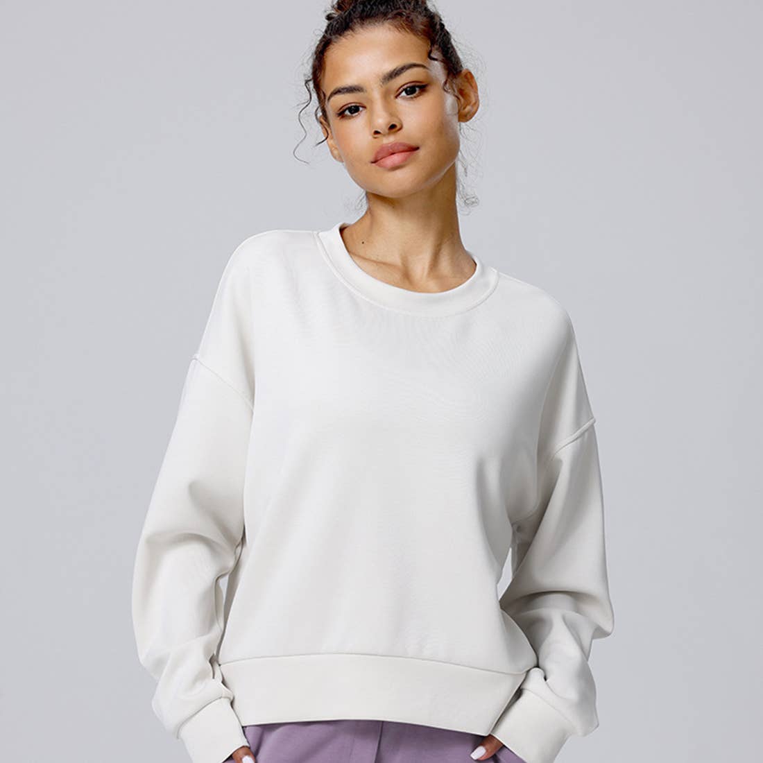 Sodalemon - Wholesale Sweatshirt - Women's - Women Cloud-Like Air Layer Soft Long Sleeve Yoga Sweatshirt9