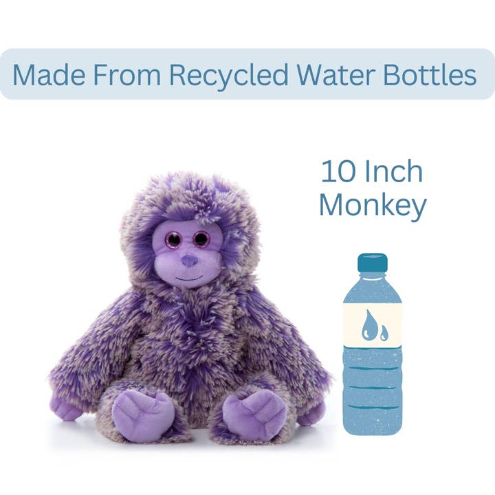 The Petting Zoo - Vendita all'ingrosso Peluche - Bambini e neonati - Scimmia di Peluche Viola Passione 10" (26cm)3