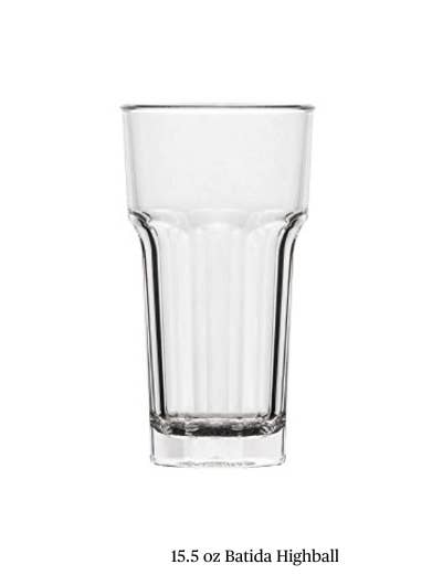15,5 Unzen großes Batida-Glas aus unzerbrechlichem Polycarbonat für den Großhandel von NTL Brands