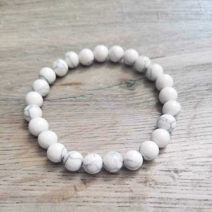 Elle Brands LLC - Vendita all'ingrosso Bracciale con perline - Bracciale elastico Howlite