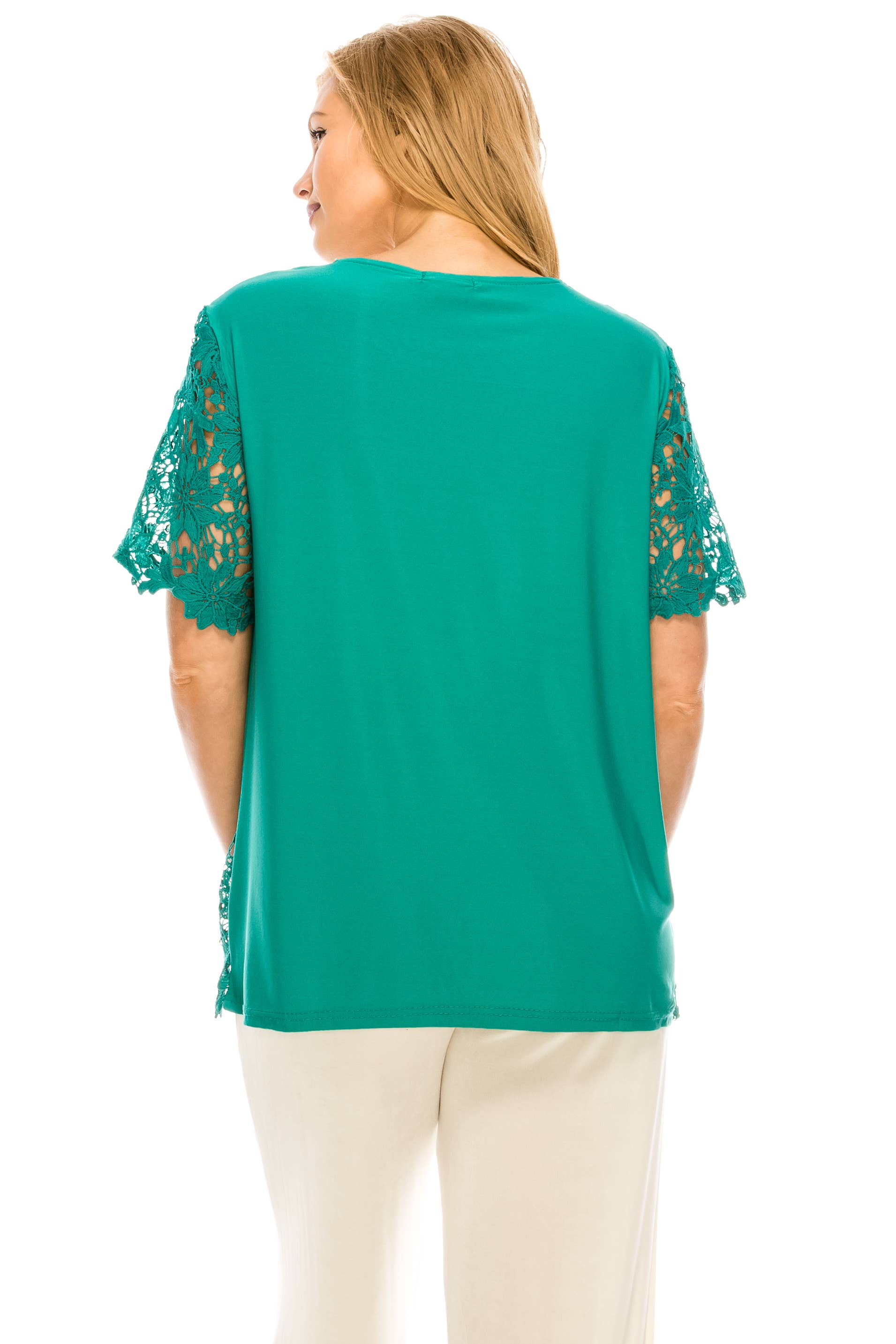 Jostar - Wholesale Blouse - Women's - Flower Top -Short Sleeve Top4
