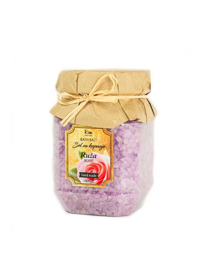 Sel de Bain Marin Kim Natura à la Rose 1 kg pour la vente par SferaNatura by INCI SRL