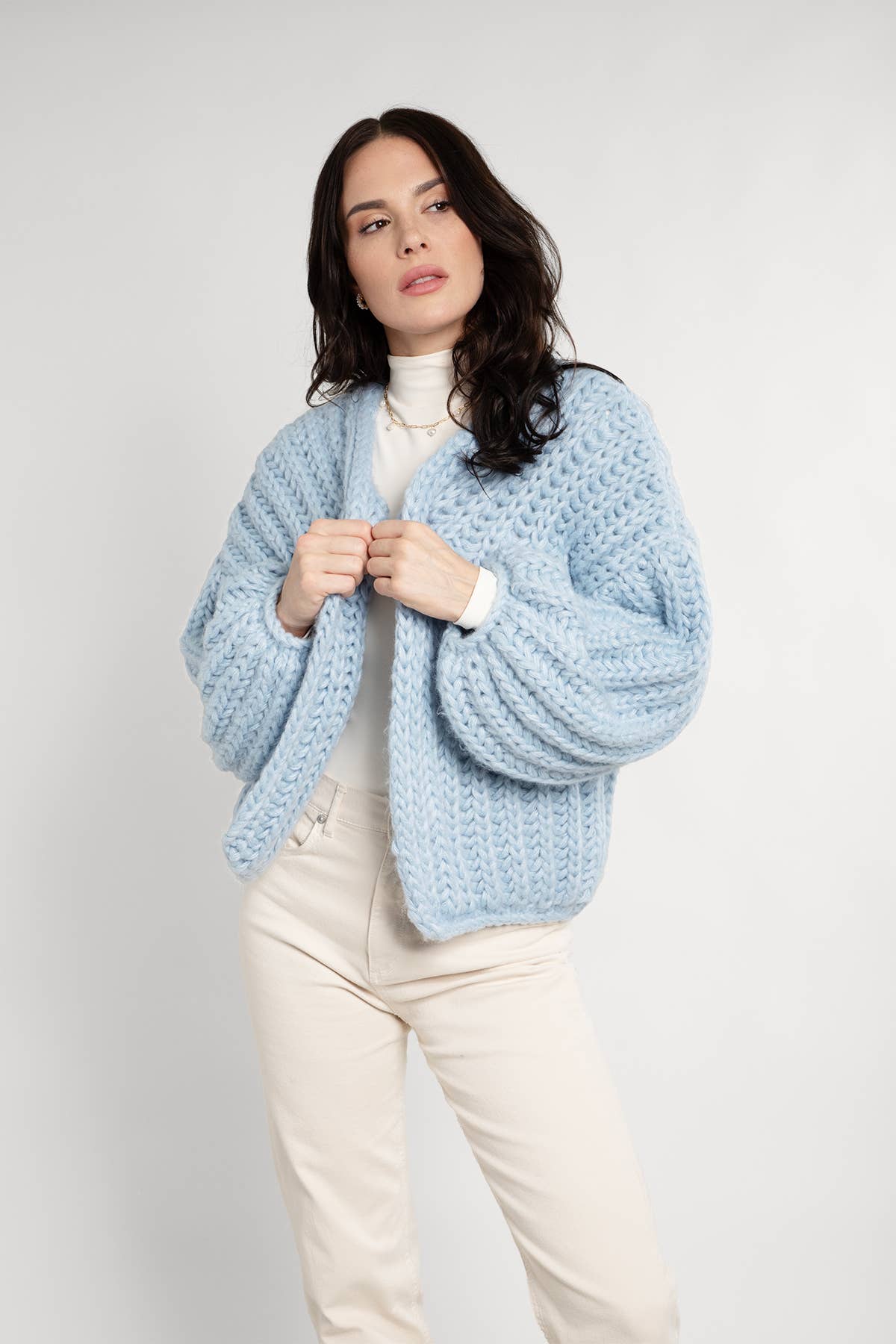 SAACHI - Wholesale Cardigan - Women's - Chunky Oversized Knit Cardigan7