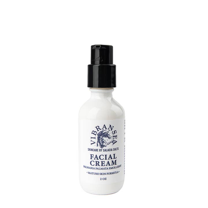 Vibransea Hyaluronic Acid Facial Cream, 2oz | CLEAN SKINCARE for wholesale by Salacia Salts | Soaps | Bath Bombs | Lip Balms | Soy Candles