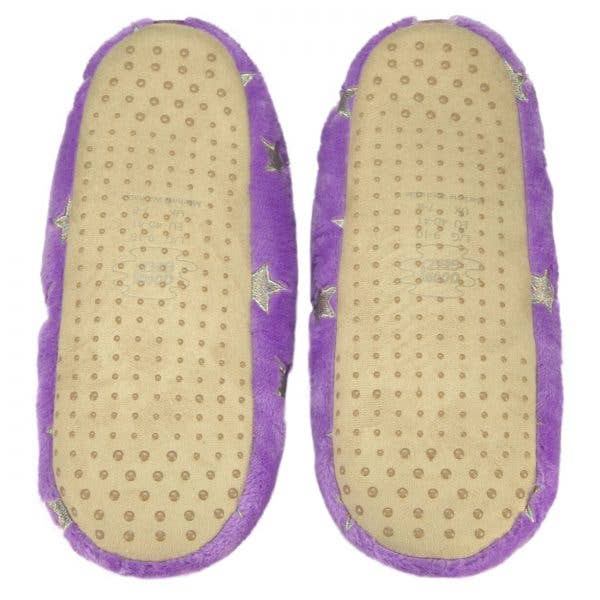 Oooh Yeah/Sock It Up/Oooh Geez Slippers - Wholesale Slippers - Women's - The Starz Purple | Women's Fluffy House Slipper