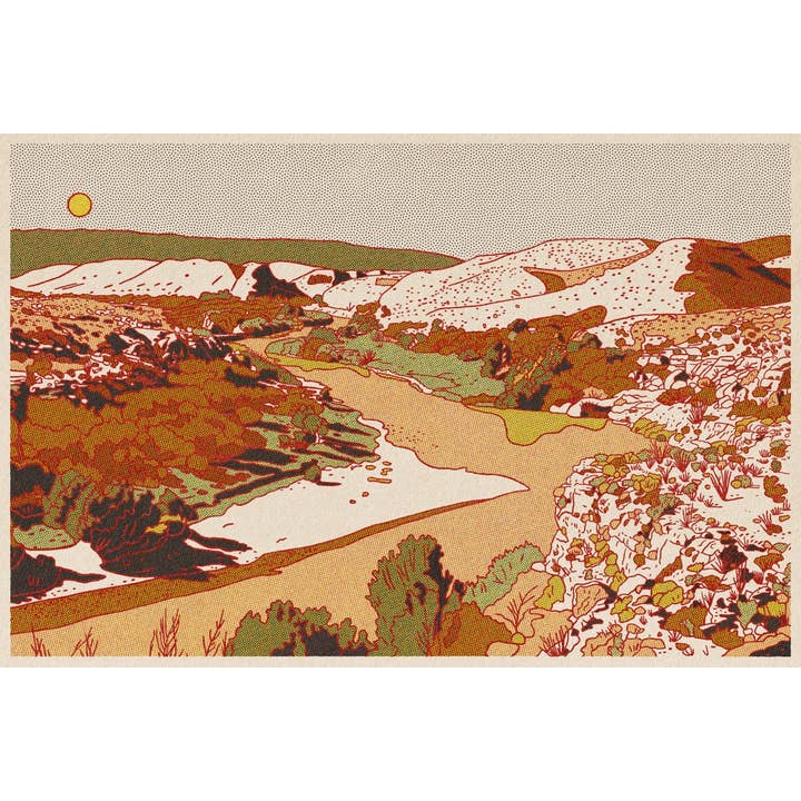 Impresión de 36x24 del Río del Desierto Naranja para venta al por mayor de Caroline Clark