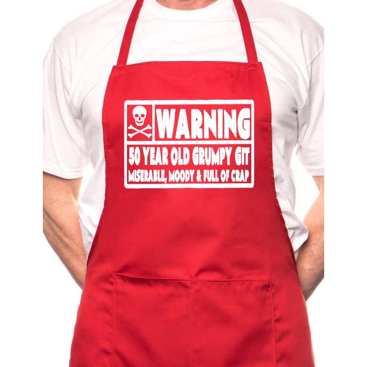 Print4U - Wholesale Apron - 50 Year Old Git 50th Birthday BBQ Cooking Apron5
