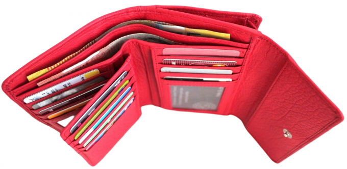 hide & chic – Engroshandel Tegnebog - Dame – RFID pung i fuldnarvet koskindslæder. Sort, brun, blå eller rød. Stil nr. 21004 Hide & Chic12