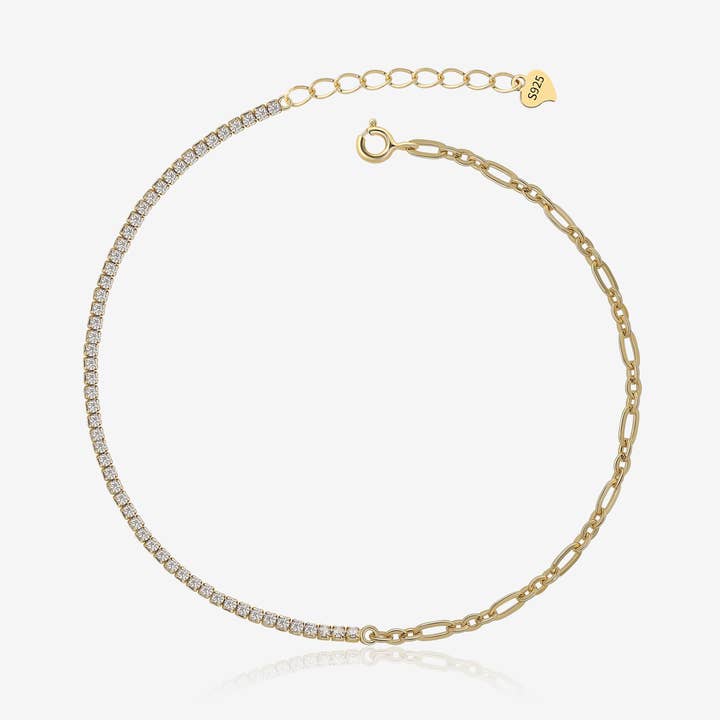 Dual Style Tennis Chain Bracelet for wholesale by Meissa Jewelry