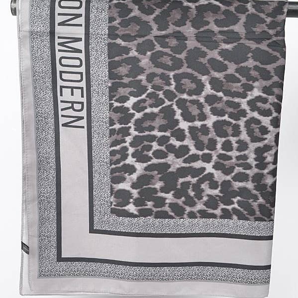 Br SATIN LEOPARD SILK NECK SCARF BANDANA for wholesale on Faire2