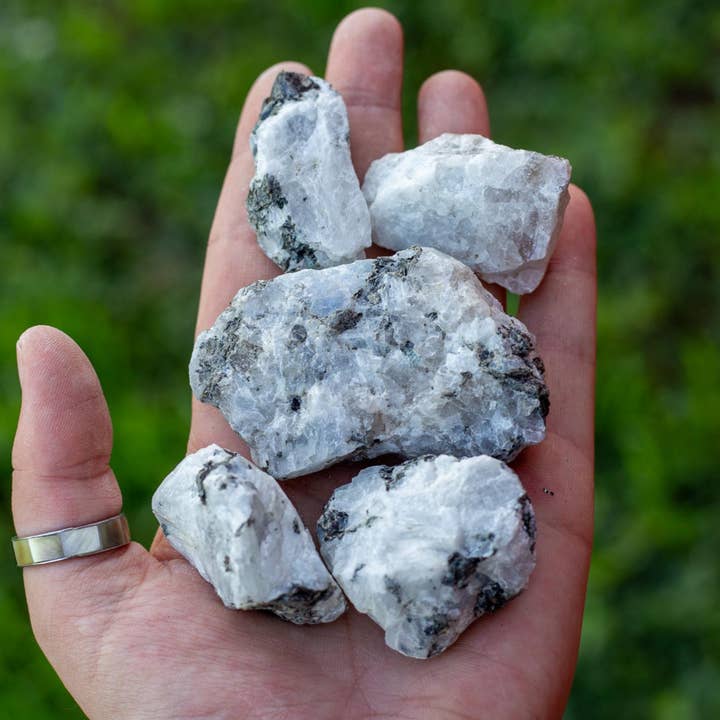 Rainbow Moonstone Raw 1lb. for wholesale by Down To Earth