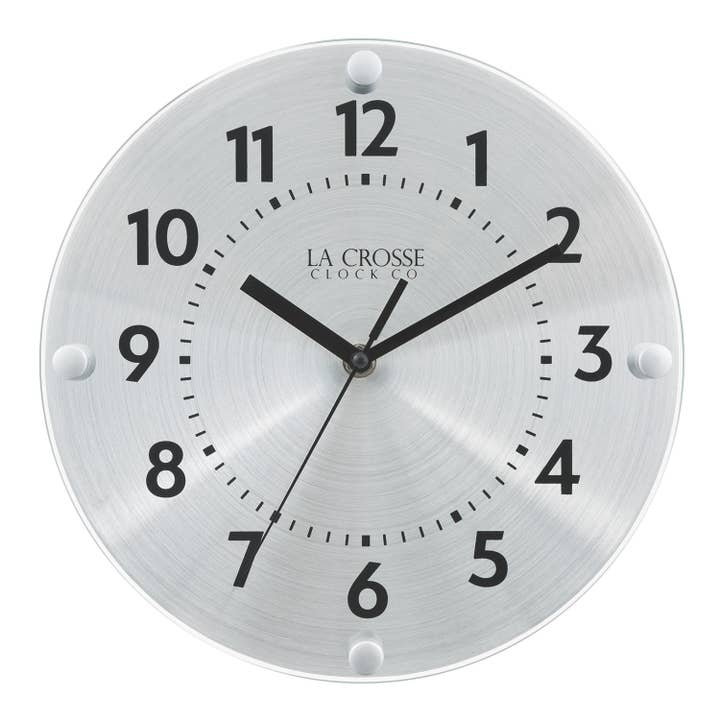 10" Orion Metal Wall Clock for wholesale by La Crosse Technology, Ltd.
