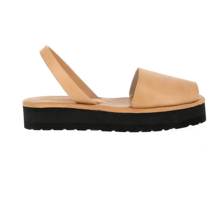 Avarca Platja Platform Naturlæder - Sommer Sandal for engroshandel hos Minorquines