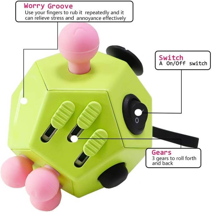 VIGOR - Wholesale Fidget Toy - Kids - Dodecagon Cube Toys Anti-Anxiety,Relieves Stress 12 Sided Fi