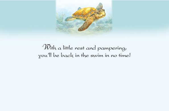 Pumpernickel Press - Wholesale Get Well Card - Deep Sea Diver (GW) - Deluxe1