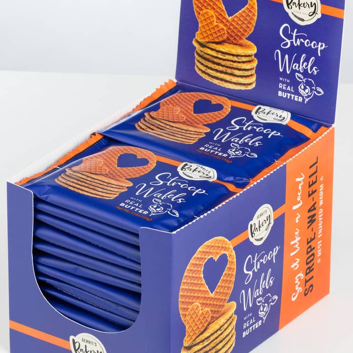 Dulcefina Chocolate and Sweets - Wholesale Cookie - Duch Stroopwafels W. Real Butter - Display 28 x 1.13oz
