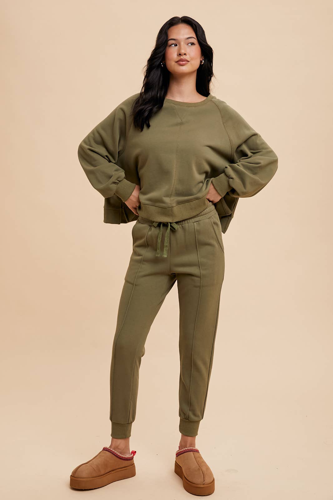 In Loom - Vente Sweat-shirt – femme - SWEAT-SHIRT RAGLAN DÉLAVÉ17