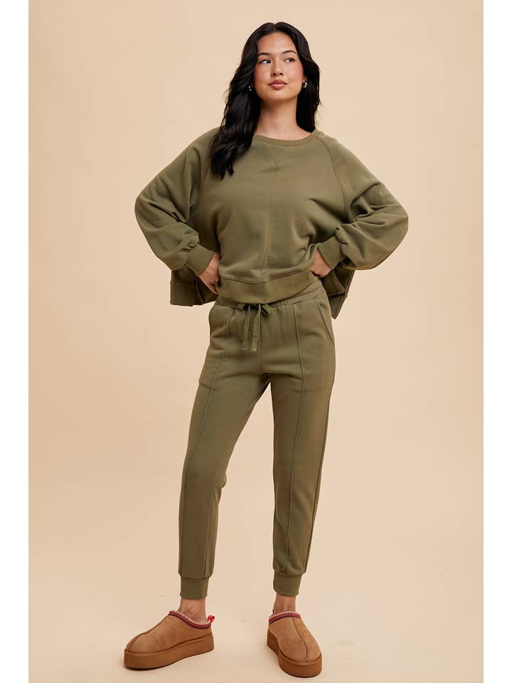 In Loom - Wholesale Sweatshirt - Women's - GARMENT WASHED RAGLAN PULLOVER SWEATSHIRT17